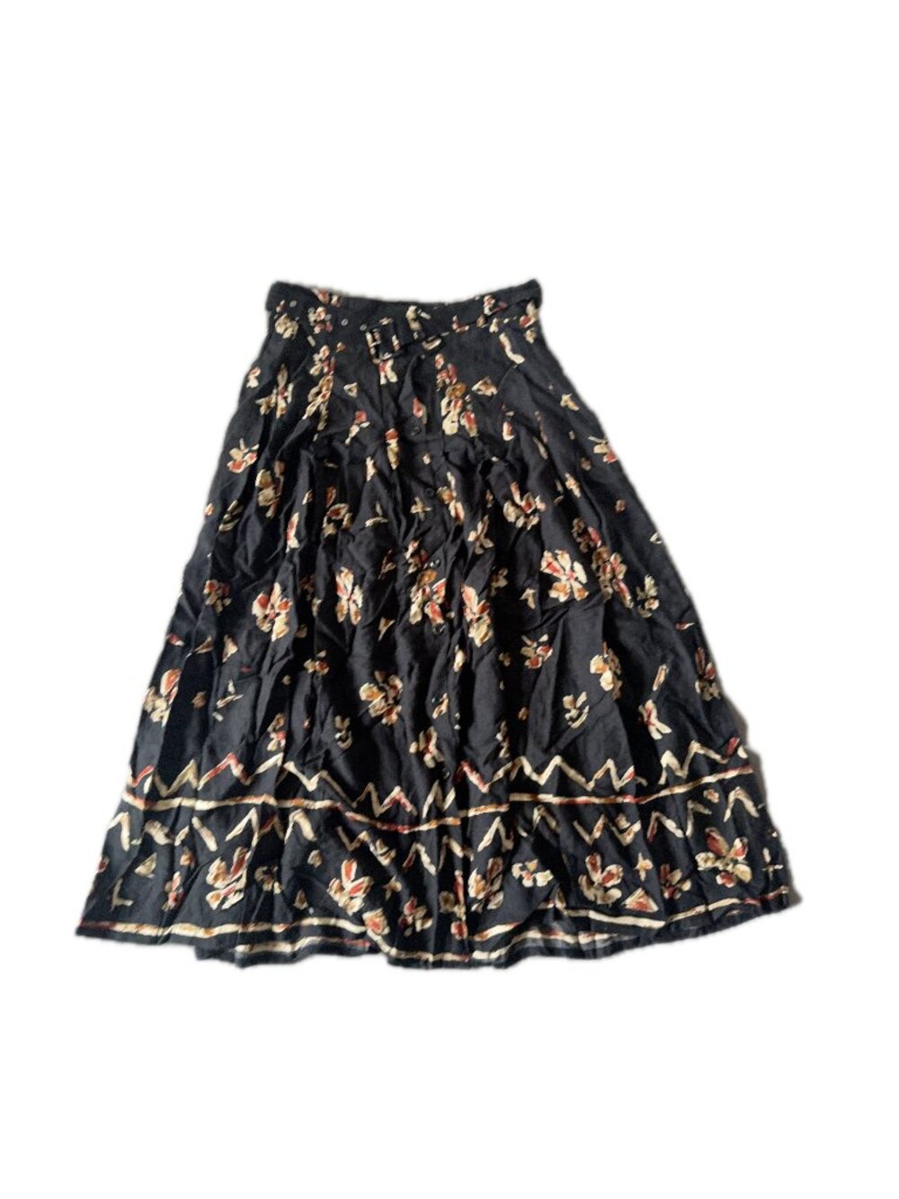 floral boho maxi skirt sz 10